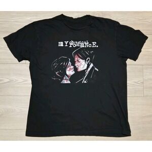 My Chemical Romance Shirt Size Large Black MCR Rock Music Band Tee